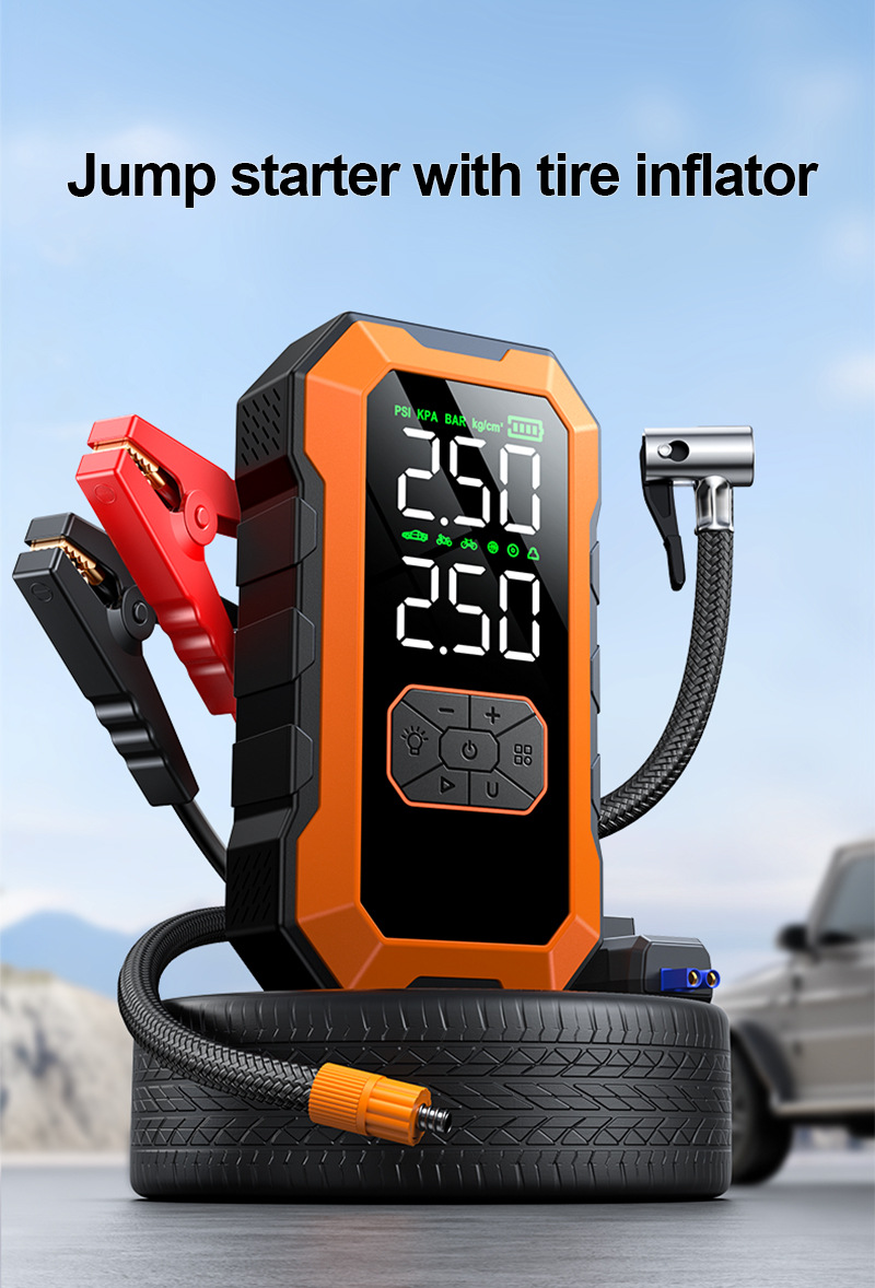 [N5] Cross-Border Jump Starter, Car Electrical Appliance, Car Emergency Power Supply, Jump-Starting, Inflating, Multi-Functional