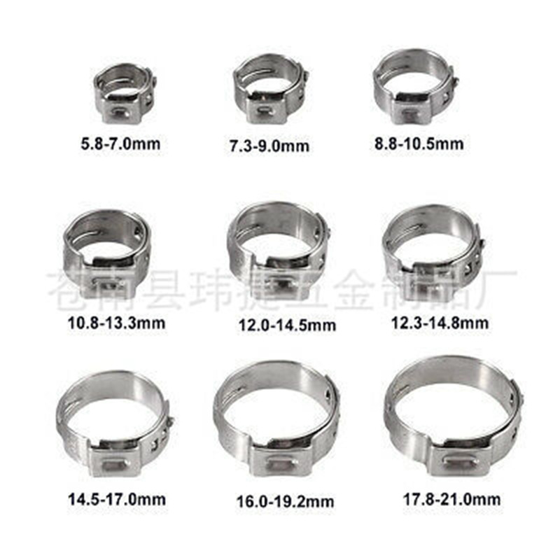 Exclusividad transfronteriza 170pcs abrazadera sin extremos de una oreja con abrazadera azul con pegatina duradera