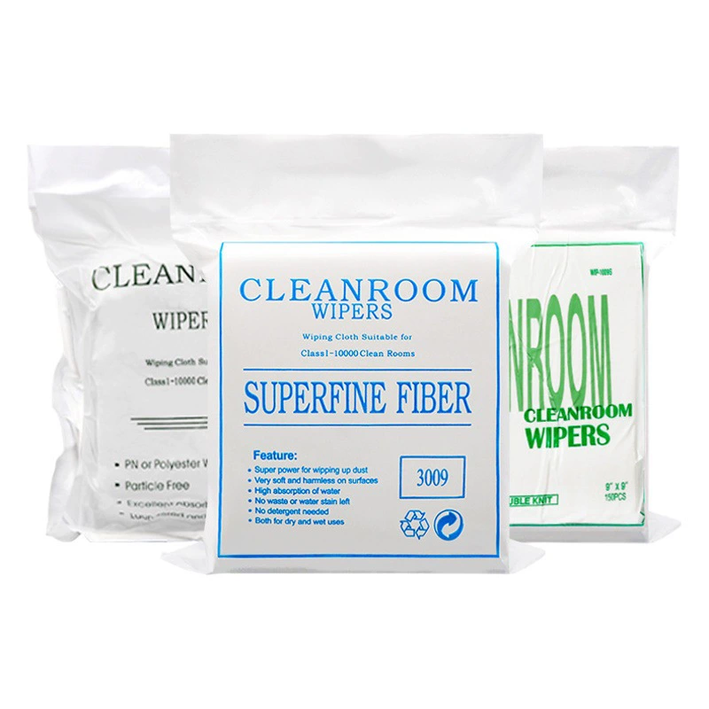 Беспыльная ткань Антистатическая оптовая продажа промышленная протирочная салфетка для чистки из микрофибры Чистка линз мобильного телефона 9*96 дюймов
