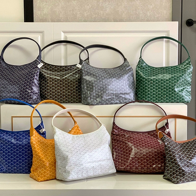 Goyard/Goya обновленная женская сумка из грубой воловьей кожи, хобо, хлопковая и льняная сумка-тоут, сумка для покупок для мамы, сумка через плечо