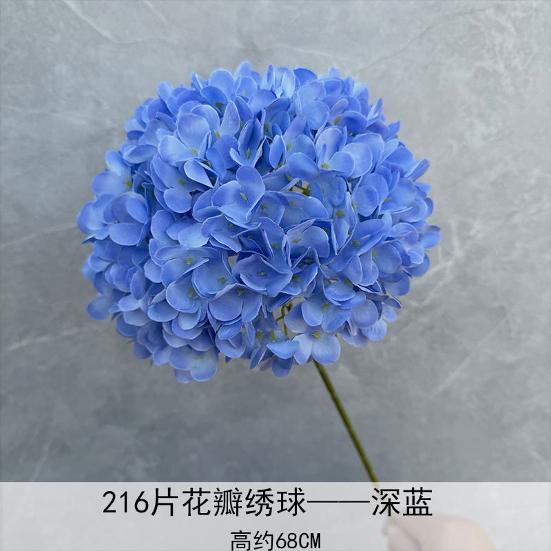 Nuevo en 2025, Decoración de Flores de Hortensia Individual en Forma de Piruleta, Recomendado para Decoración de Salones de Boda, Hoteles y Hogares, Diseño de Arreglos Florales, Decoración Suave