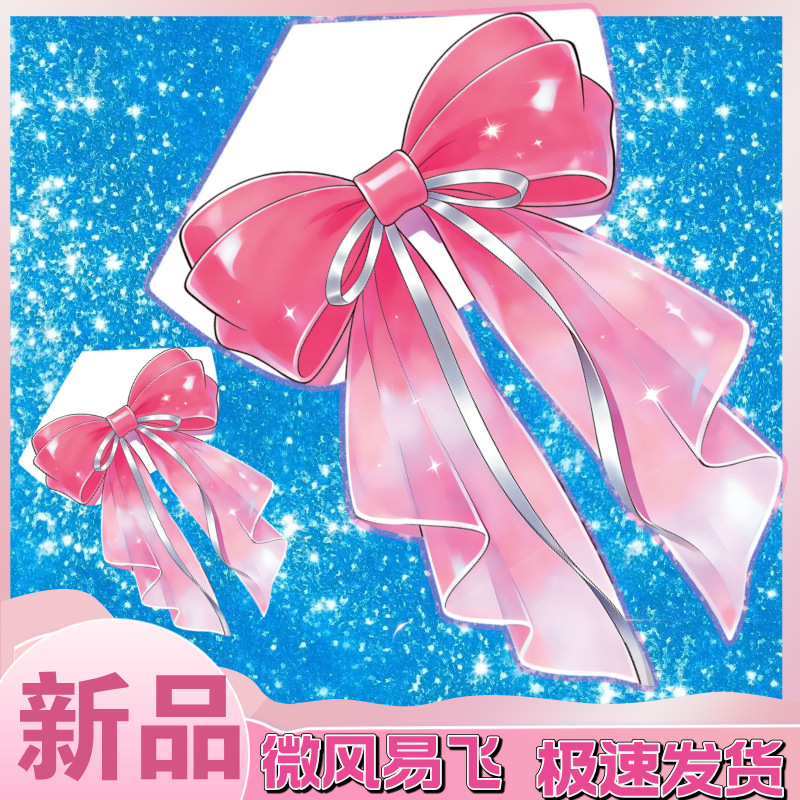 潍坊风筝新款蝴蝶结风筝卡通儿童风筝女孩公风筝厂家批发亚马逊
