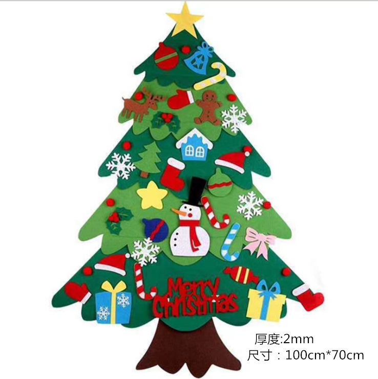 フェルトクリスマスツリークリスマス手作りDIY立体装飾屋内モールクリスマス装飾お祭りの雰囲気|undefined