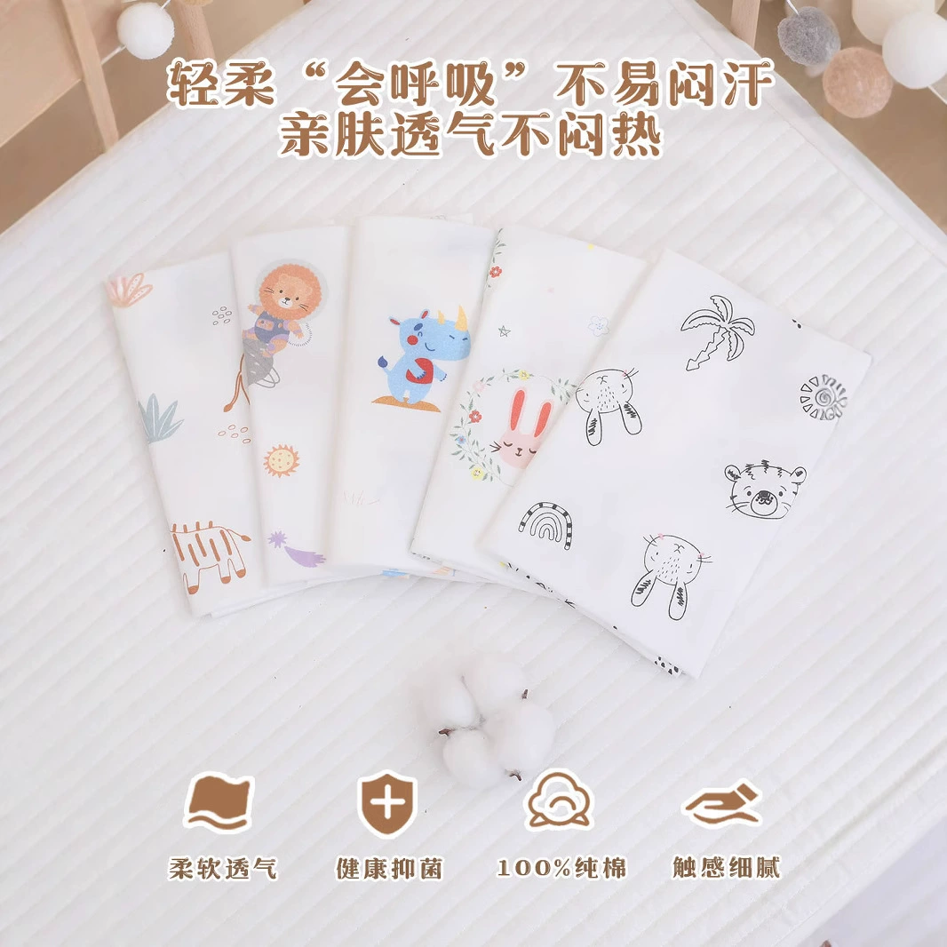 Cotton children's soft diaper, knitted cloth, 5 pieces