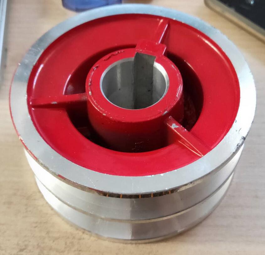 168 170 polea de motor de gasolina, bomba de pistón, motor de bomba de pistón, correa tipo A, orificio interior de aluminio fundido de hierro fundido 20