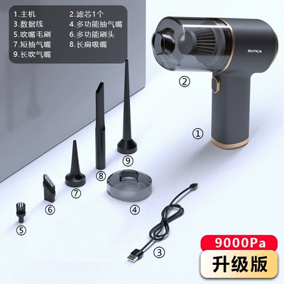 Dual-purpose Dust Collector, Tozsoranlar - gunmetal-color-wireless-vacuum-cleaner-three-in-one-suction-and-blowing