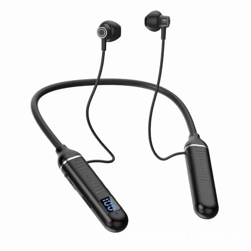 ワイヤレスbluetooth首付きイヤホン運動が長い連続液晶デジタル表示大電力カードbluetoothイヤホン|undefined