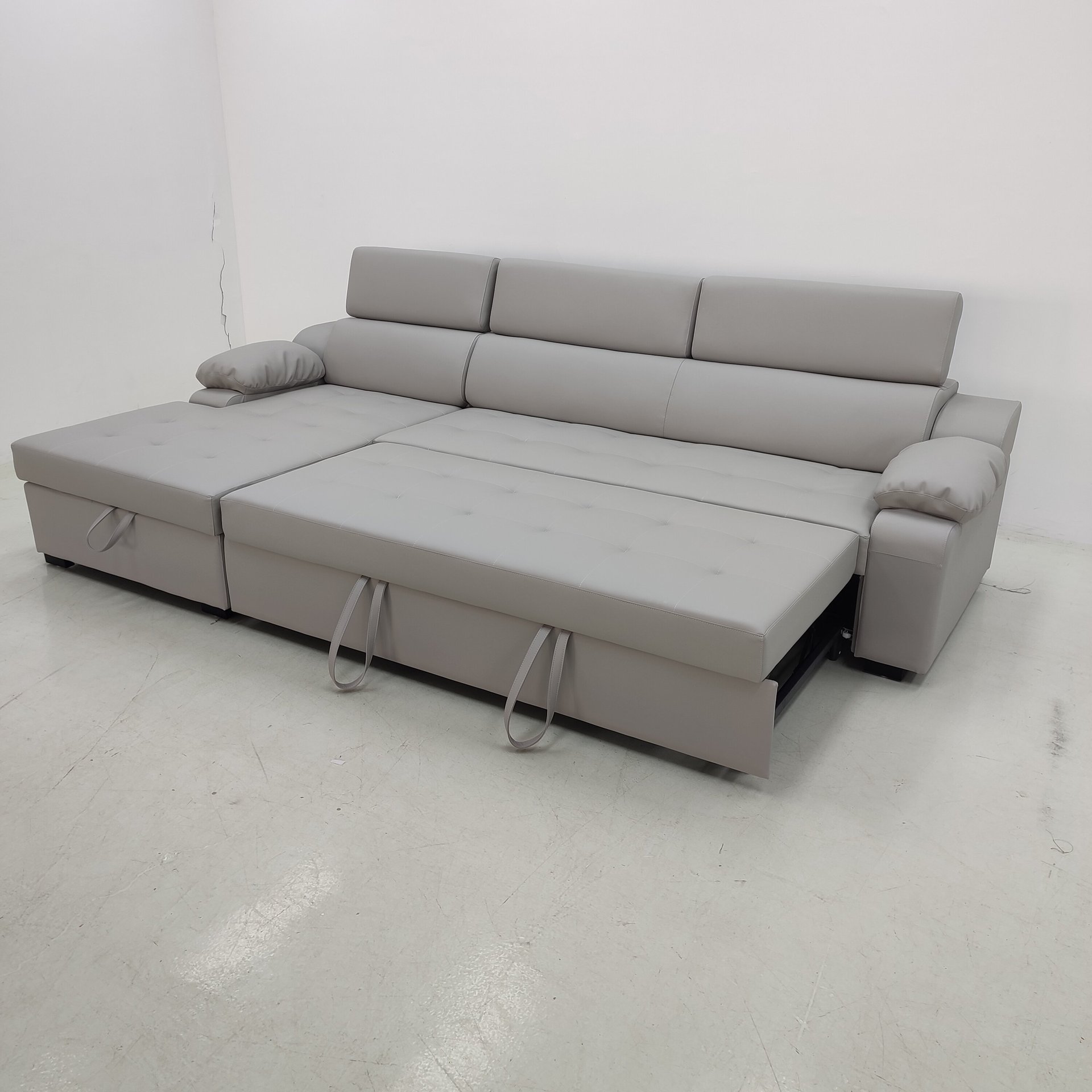 Sofá cama moderno, simple, multifuncional, de alta gama, plegable de doble uso, sofá de almacenamiento de apartamento pequeño, combinación de concubina real
