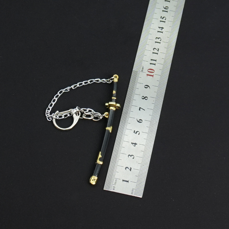 アニメ海賊周辺キーホルダーペンダント鬼徹雪走閻魔 9 センチメートルミニ剣合金武器モデル装飾品|undefined