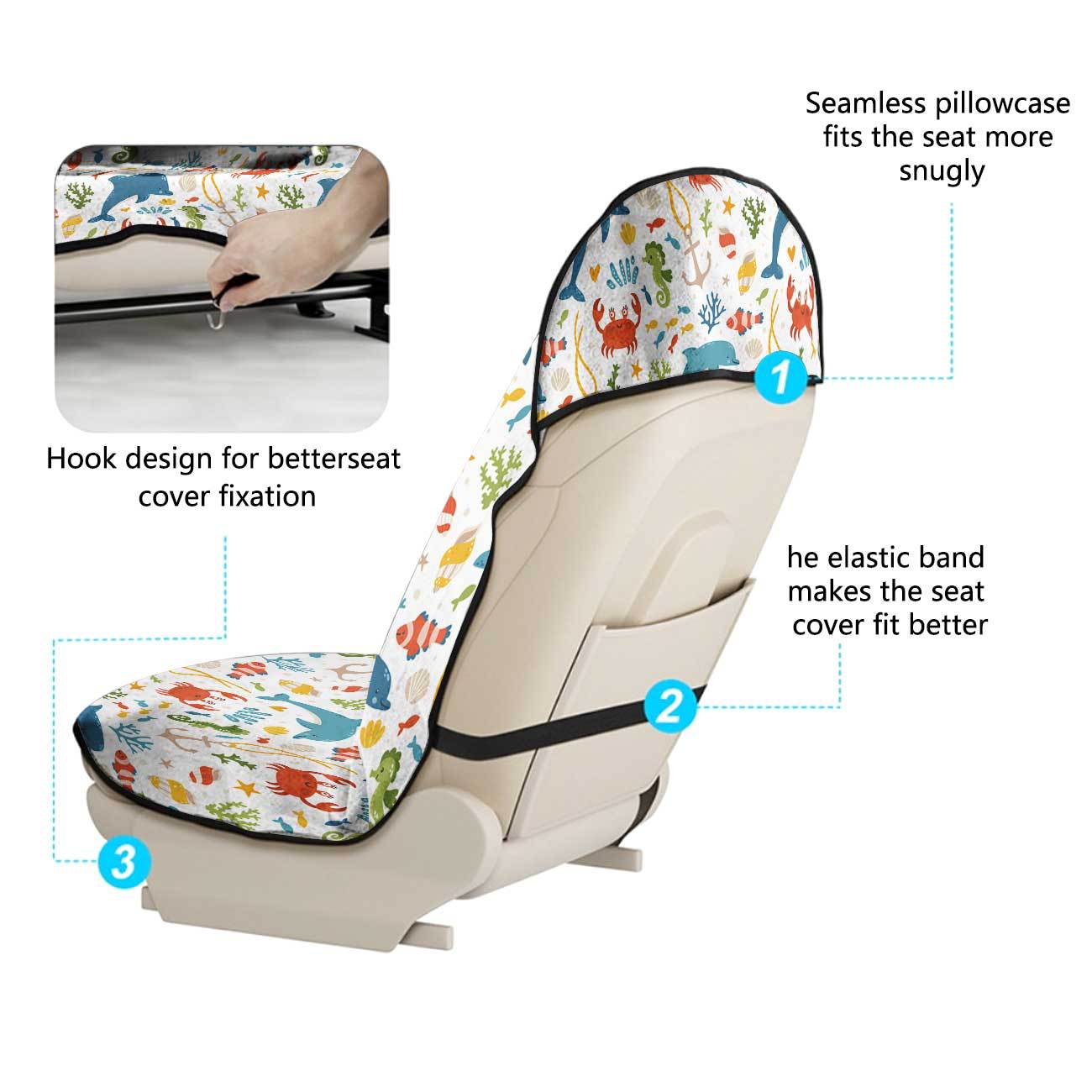 Marine seat towel cover front seat protector suitable for gym and exercise, universal for all seasons and car use
