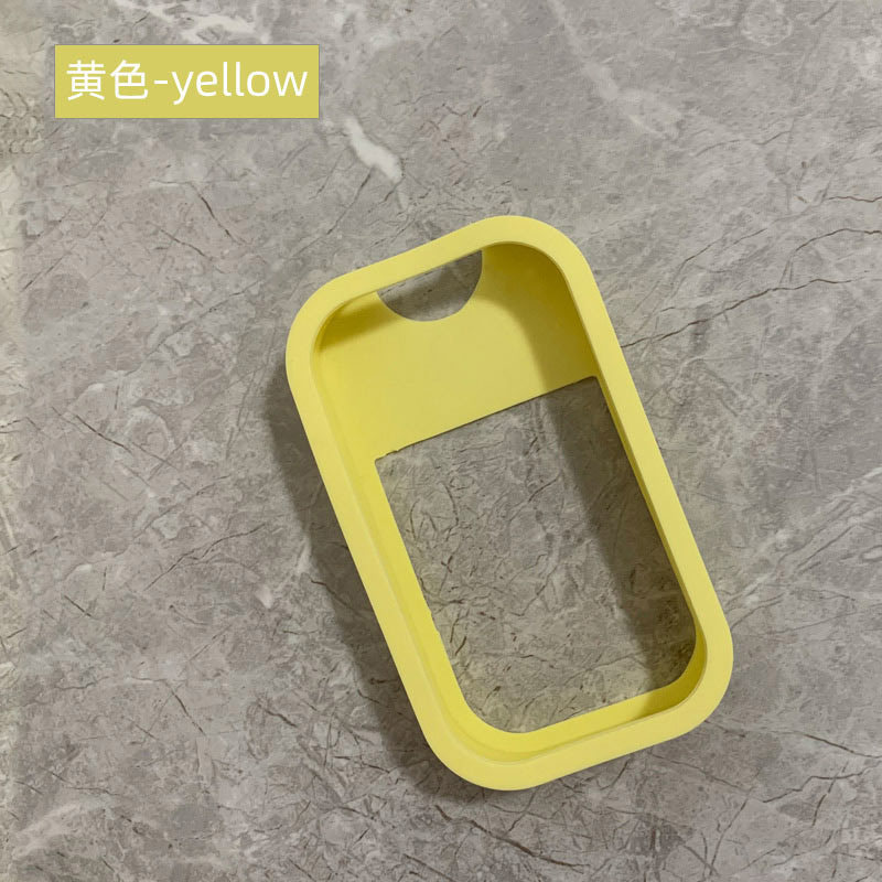 Pulverizador de tarjeta de silicona caso 45ml 50ml de Apple botella de color de silicona caso llavero sub-botella funda protectora