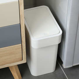 JI 按压窄缝垃圾桶客厅欧式垃圾筒 家用厨房卫生间分类拉圾桶