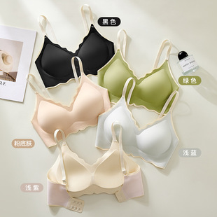 Seamless Latex Jelly Lifting Bra for Women with Small Breasts, Push-Up Summer Thin Breast-Retracting Anti-Sagging Bra