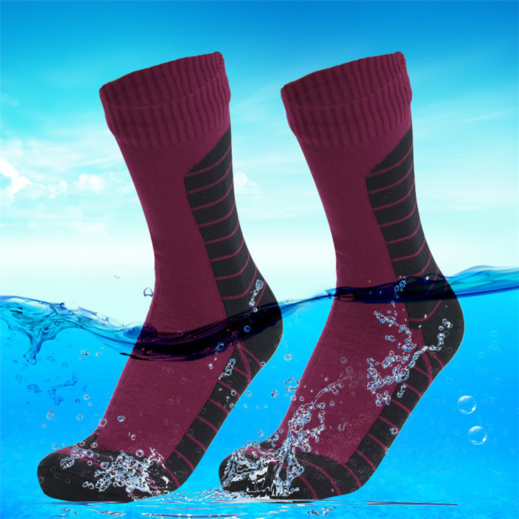 Waterproof socks, mid tube skiing socks, cycling camping sports, wading, breathable and warm outdoor waterproof socks for men and women