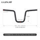 LUNJE folding bicycle Yan handle aluminum alloy handle horizontal 25.4*620mm handlebar bicycle increased U-shaped handle straight handle