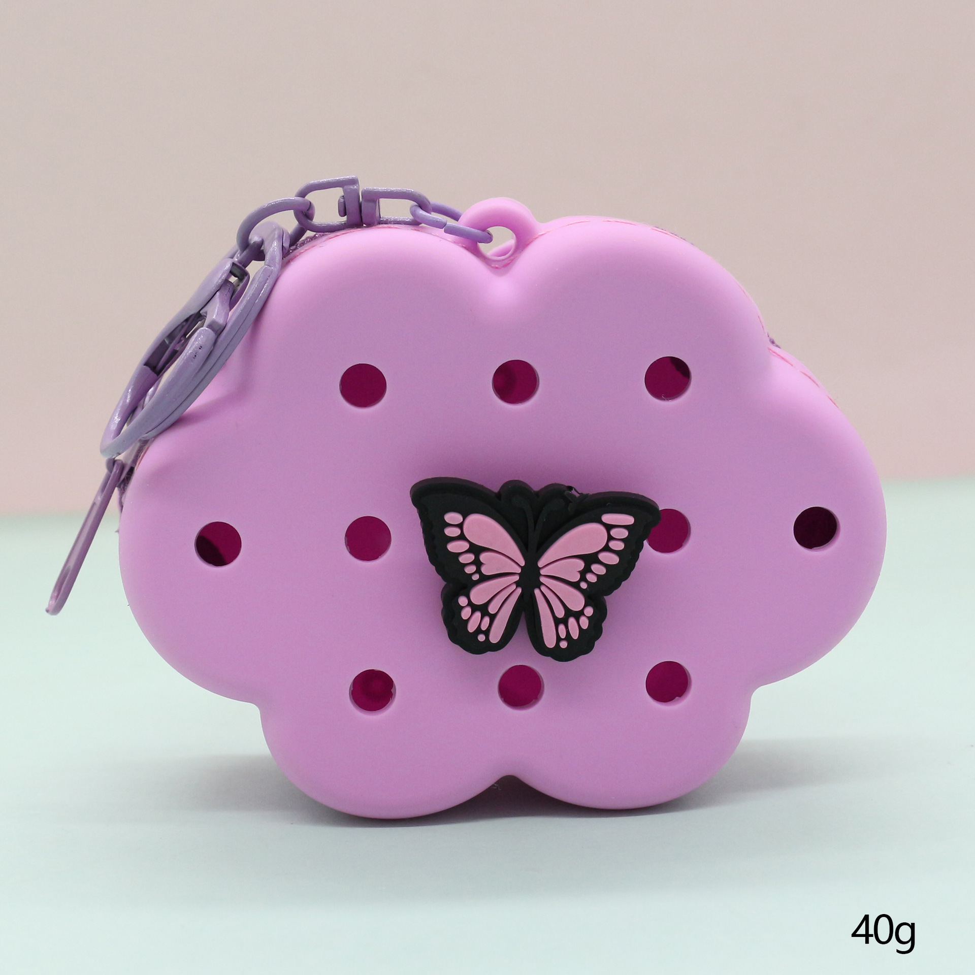 Inventario de dibujos animados de silicona agujero bolsa mini bolso diy bolsa de almacenamiento bolso auriculares llavero colgante regalo