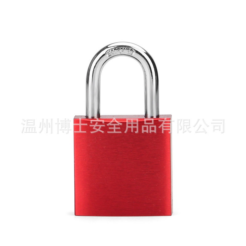 工业安全挂锁设备停工挂牌上锁通开能量隔离自弹防盗铝挂锁