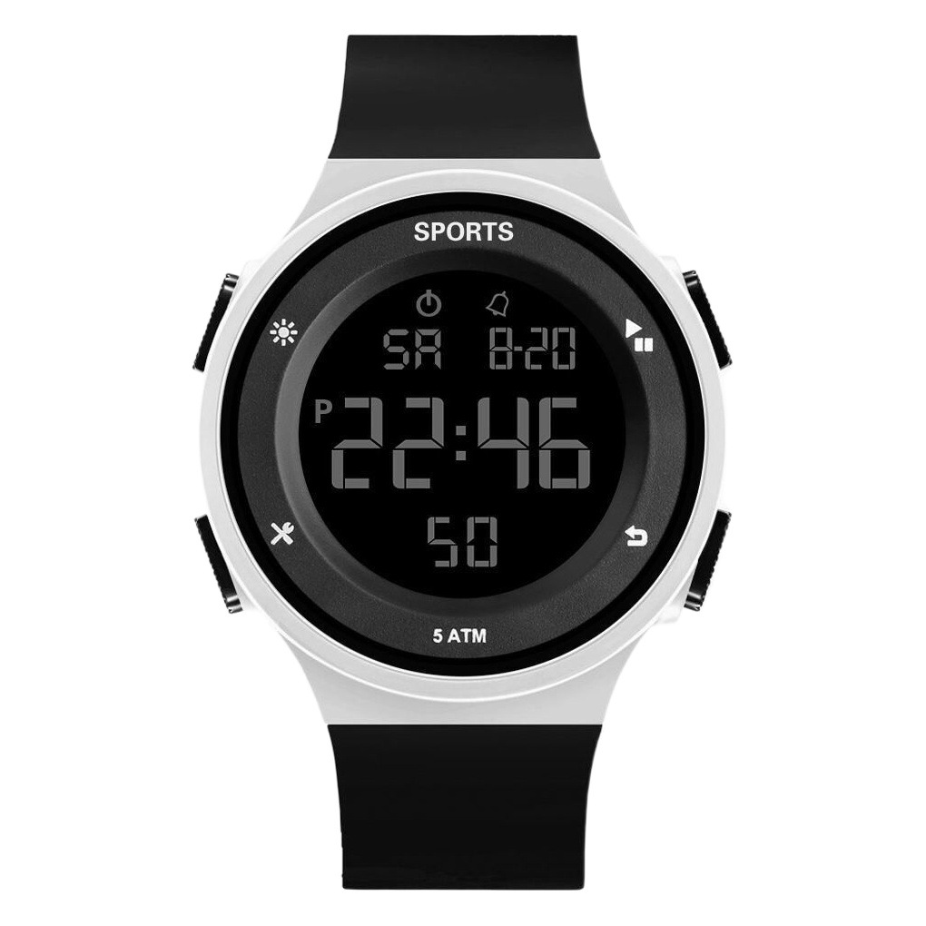 Impermeable luminoso reloj electrónico de los hombres de moda simple femenino Junior High School estudiantes adolescentes niños multi-funcional reloj deportivo