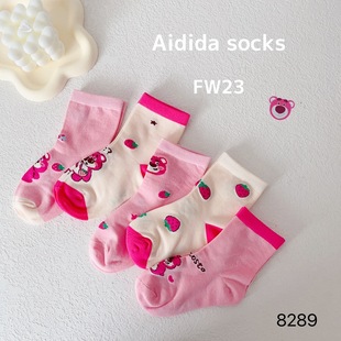 Love Tick Autumn and Winter Children's Socks New Cartoon Socks Girls Socks Girls Socks Baby Socks