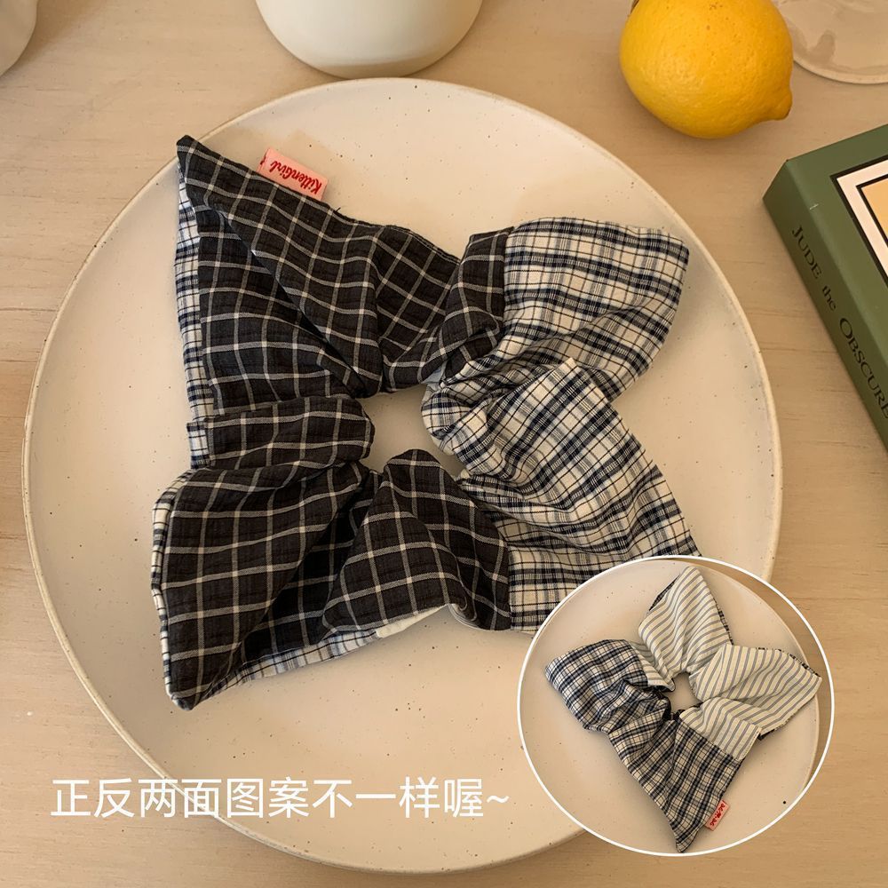 Dulce lazo de encaje, lazo de intestino grueso, lazo para el cabello femenino, sentido de la atmósfera pastoral, cuerda para la cabeza, cuerda para el cabello floral japonesa, mujer