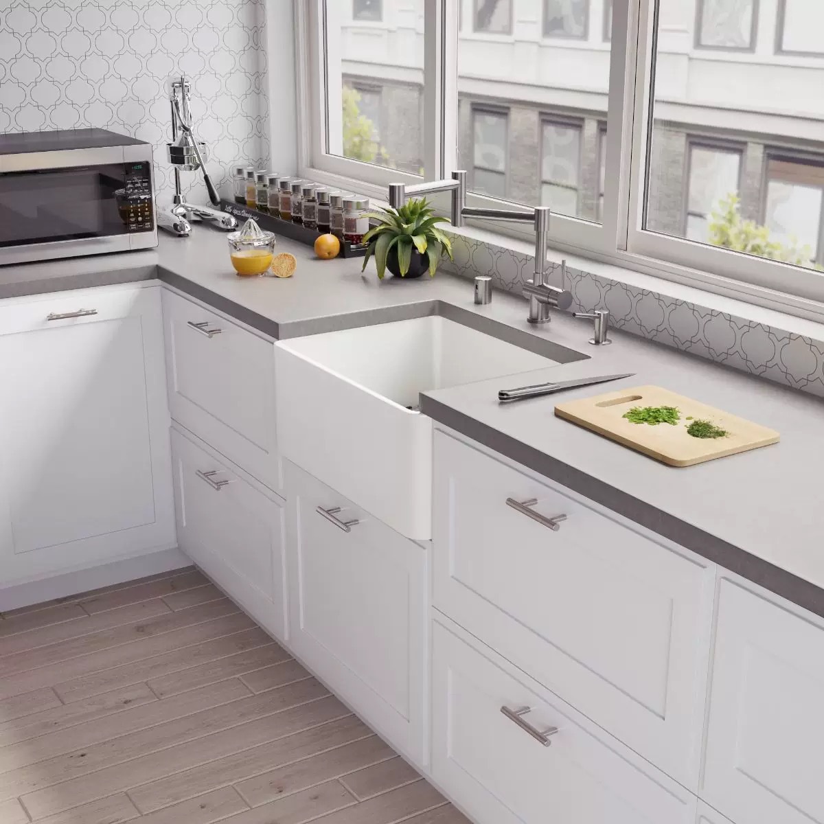 Cocina abierta americana fregadero grande un solo tanque incrustado lavabo cerámico lavavajillas lavabo de verduras lavabo de manos