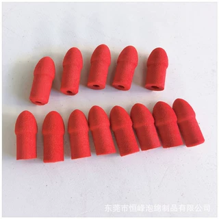 供应EVA红色子弹头 异型泡棉弧形子弹配件 EVA泡沫积木方块