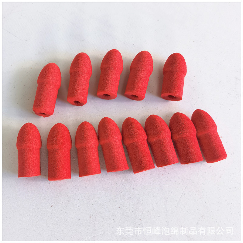 供应EVA红色子弹头 异型泡棉弧形子弹配件 EVA泡沫积木方块