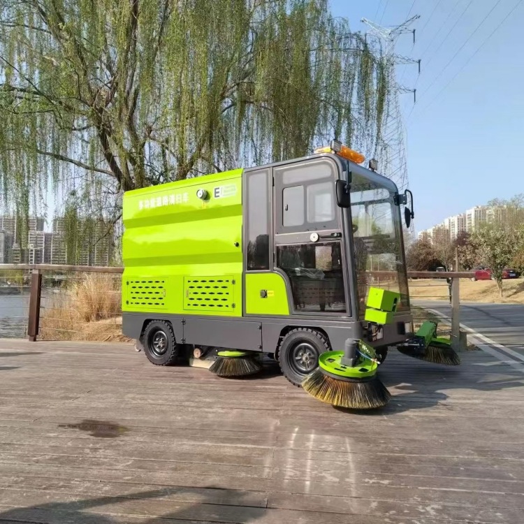 鲁鸿 电动座驾扫地车机 电动驾驶室扫路车 新能源小区物业清扫车