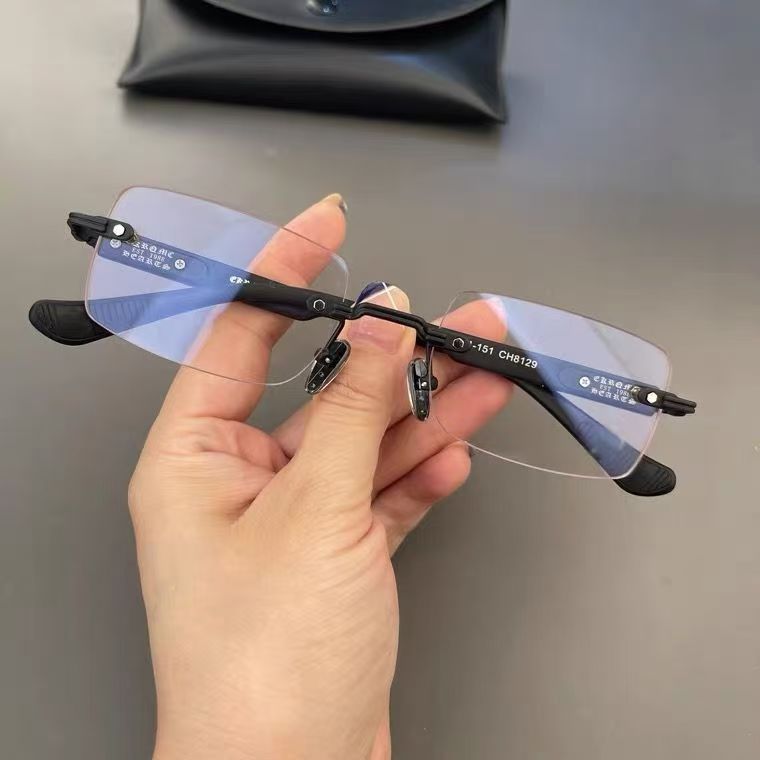 25g Weight Frameless Glasses Structure Sunglasses Classification Plastic Lens Material Square Glasses Style Casual, Daily Occasion Solid Color Pattern All Seasons Season Unisex Gender Simple Style Style Gold, Silver Color Simple Style Solid Color Plastic Square Frameless Optical Glasses 无