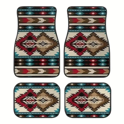 Decorative Floor Mats 4-Piece Set Easy | Avtomobil döşəmə paspasları - new-car-floor-mats-67-3344cm-two-piece-set