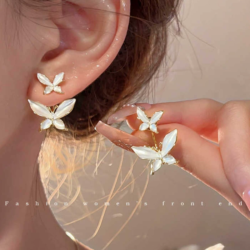 Серьги из серебра 925 с жемчужным бантиком, микровклейка цирконием, стиль 2026