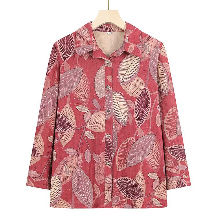 Молочные весенние платья для женщин среднего и пожилого возраста рубашка с длинными рукавами