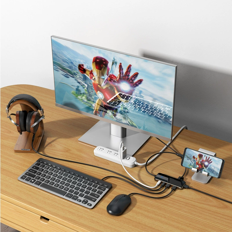 Расширенный док-тип USB-C удлинитель USB 3.0 мультиинтерфейс конвертер Lightning 4 совместим с Apple MacBook хаб