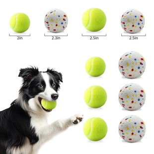Factory Direct Supply Etpu Bite-Resistant Dog Toy Pet Toy Ball Dog High-Elastic Solid Tennis Ball Popping Ball Can Float in Water