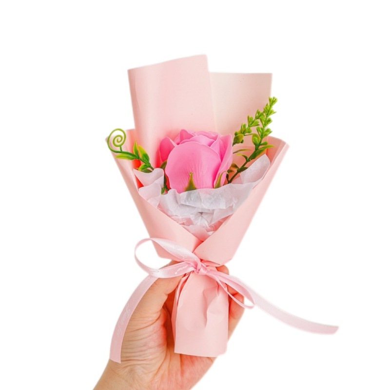 单支香皂玫瑰花七夕情人节送女友闺蜜生日拍摄摆件排队聚会小礼品|undefined