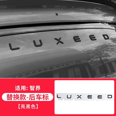 R7 Car Logo Original Blackened Replacement: Car logo - zhijie-r7-replaced-car-logo-bright-black