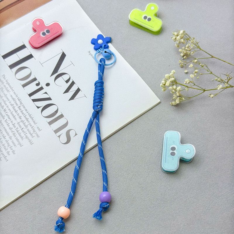 カラフルな編組バッグストラップ diy ビーズ手織り携帯電話ストラップジュエリーペンダント工芸品キーホルダー|undefined