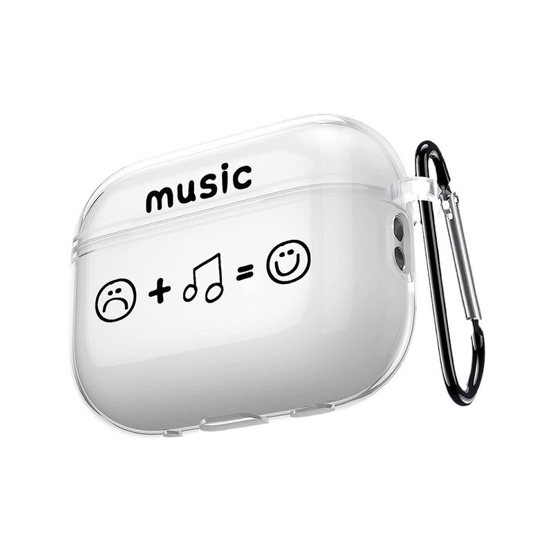 Apple AirPodsPro3に適していますAppleカラフルな音符BluetoothヘッドフォンケースTPU透明第3世代ソフトシェルpro2|undefined