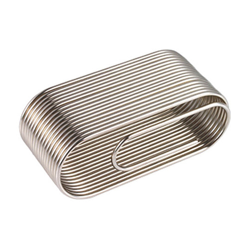 skeleton clip metal European and American export electroplating business card display box card storage seat hollow business card holder