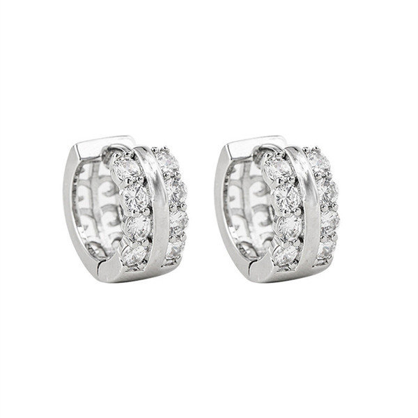 Universal fashionable earrings with zircon