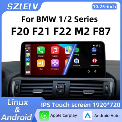 Car-Mounted Central Control Large Screen Navigation System Suitable for Bmw 1 Series 2 Series F20 F21 F22 M2 F87 2013-2016 (DVD Navigation)