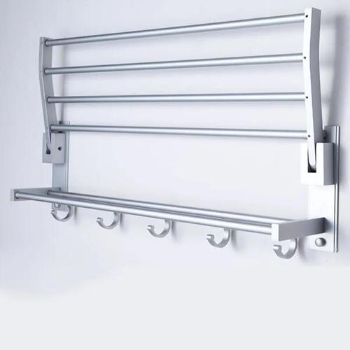 Cross-border bathroom activity foldable aluminum towel rack toilet bathroom storage bath towel rack bathroom hardware hanger