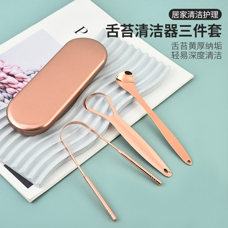 U-shaped stainless steel U-shaped tongue scraper tongue coating…