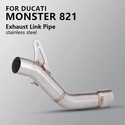 Motorcycle scooter exhaust pipe modification DUCATI 821 modified stainless steel mid-section exhaust 51MM universal
