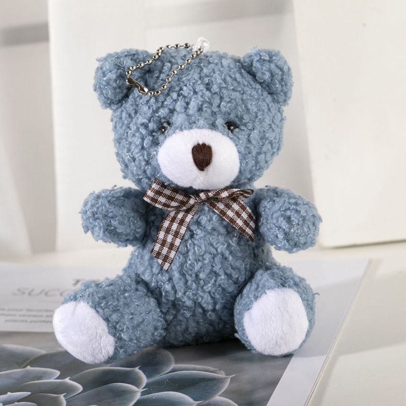 Celebridad en línea lindo pequeño oso colgante de peluche muñeca oso muñeca pequeña bolsa de muñeca accesorios llavero femenino