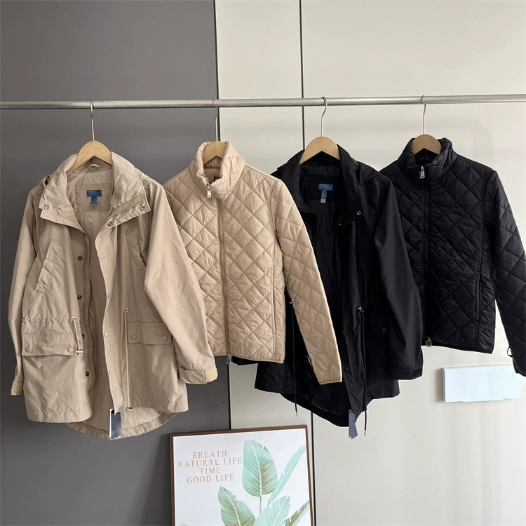 Осенняя демисезонная подкладка с капюшоном, комплект, тренч, slim fit, шнурок