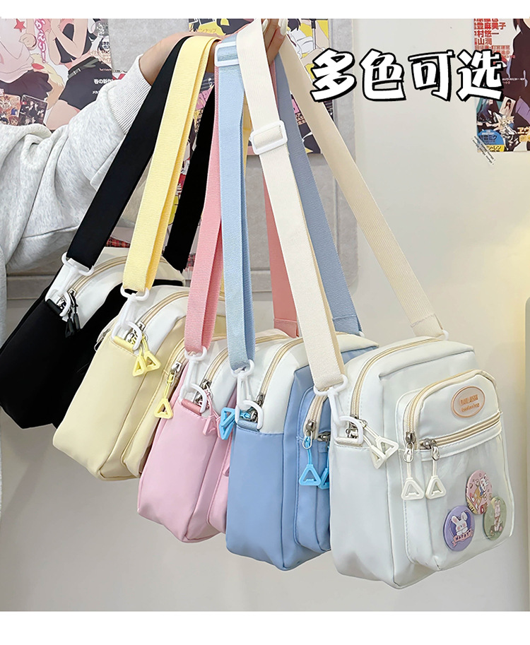 New transparent pain bag, ins small bag, crossbody bag, girl's small crossbody bag, trendy student backpack, comic exhibition transparent mobile phone bag undefined