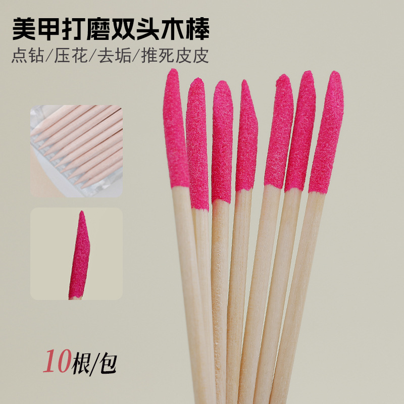 Nuevo transfronterizo de doble cabeza de color chorro de arena barra de madera naranja inclinada molino de corte limpio de la cara de las uñas punto herramientas de perforación de madera al por mayor