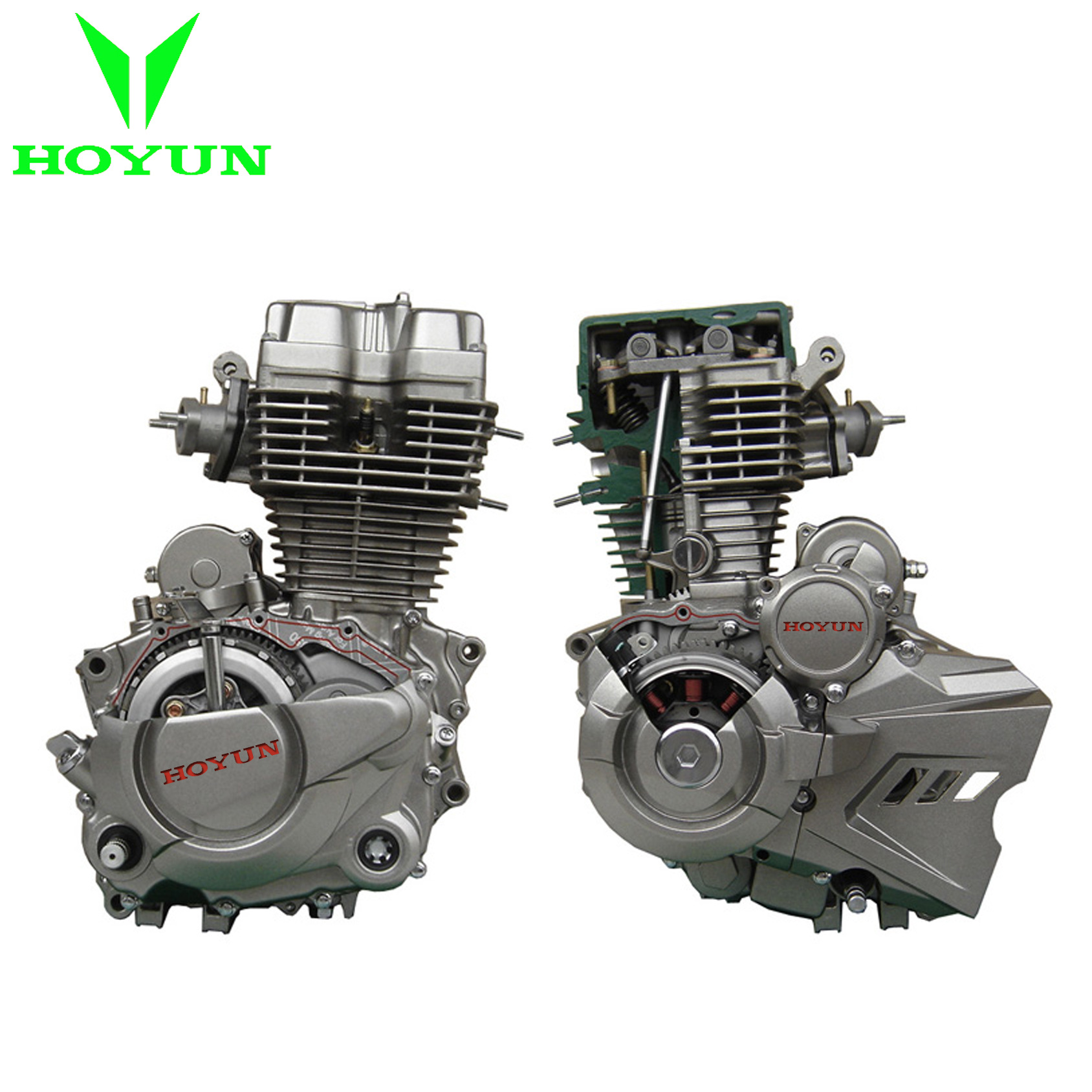 Motor de motocicleta de cuatro tiempos refrigerado por aire de un solo cilindro de alta calidad CG125 es adecuado para motocicletas como Wuyang.