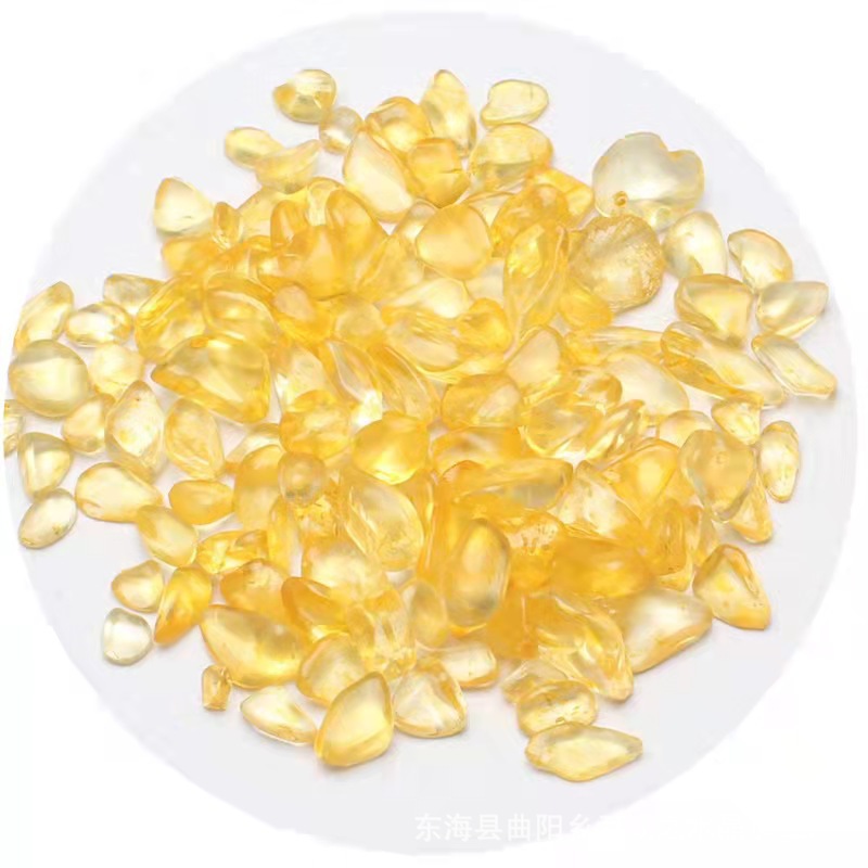 加色黄水晶碎石3
